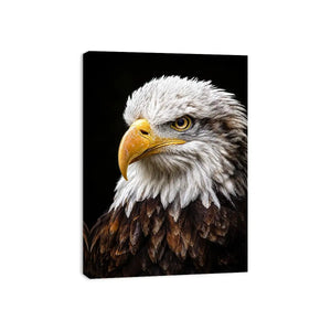 bald eagle office canvas art