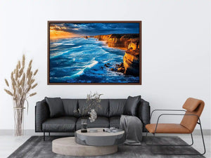 coastal ocean living room canvas art
