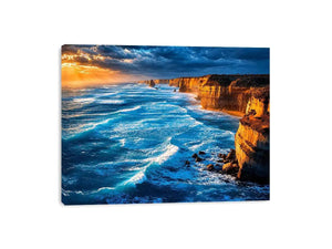 coastal ocean living room canvas art