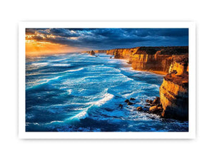 coastal ocean living room canvas art