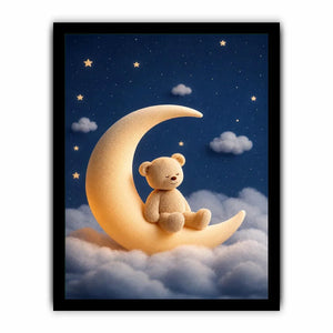 teddy bear moon canvas