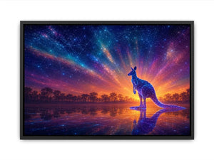 cosmic kangaroo canvas print