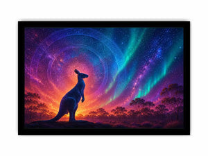 aurora kangaroo wall art