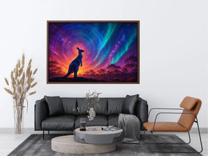 aurora kangaroo wall art