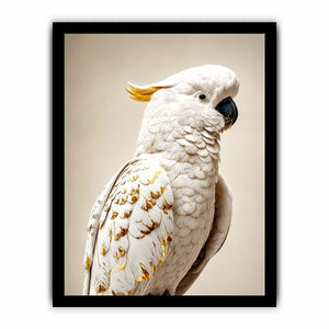 white cockatoo canvas print