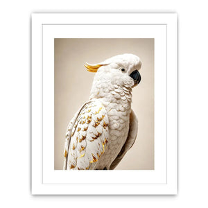 white cockatoo canvas print