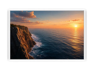 coastal cliff ocean canvas print living room