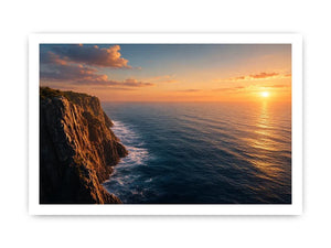 coastal cliff ocean canvas print living room