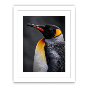 king penguin portrait canvas print bedroom