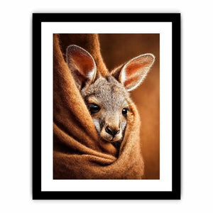 baby kangaroo canvas art nursery