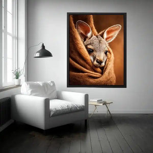 baby kangaroo canvas art nursery