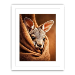 baby kangaroo canvas art nursery