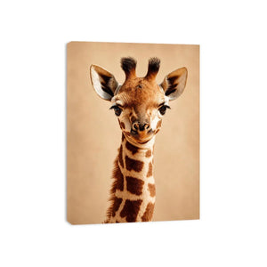 gentle giraffe animal canvas nursery