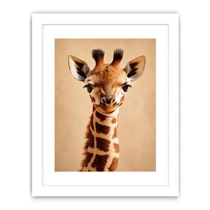 gentle giraffe animal canvas nursery