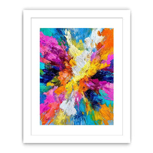 colorful abstract expressionist canvas