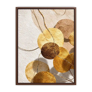 gold neutral geometric abstract canvas