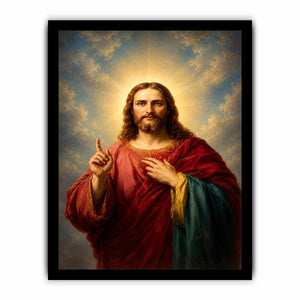 classic jesus portrait canvas print