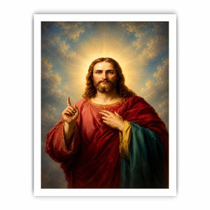 classic jesus portrait canvas print