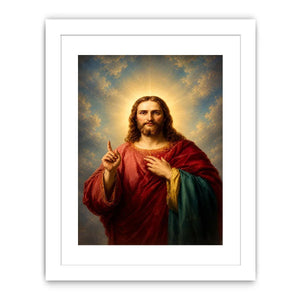 classic jesus portrait canvas print