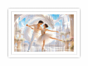 fantasy dragon ballet canvas art living room