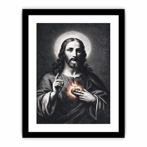 sacred heart jesus canvas art prayer room