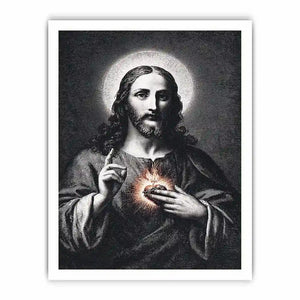 sacred heart jesus canvas art prayer room