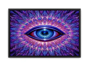 neon eye abstract modern canvas