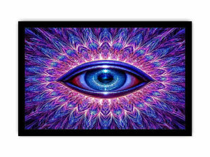 neon eye abstract modern canvas