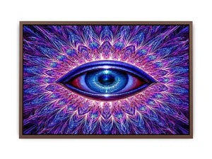 neon eye abstract modern canvas