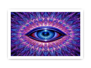 neon eye abstract modern canvas