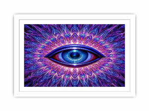 neon eye abstract modern canvas