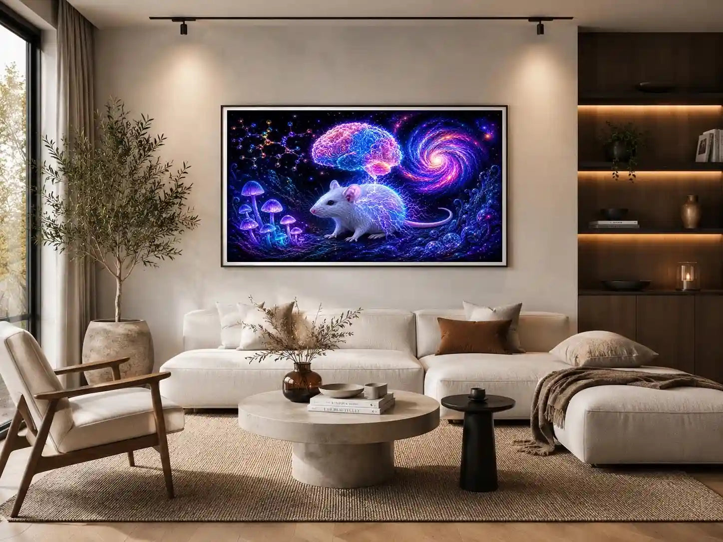 cosmic mouse science canvas