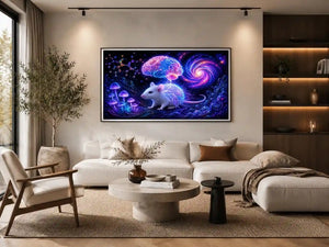cosmic mouse science canvas