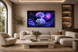 cosmic mouse science canvas