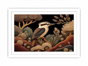 kookaburra native botanical canvas