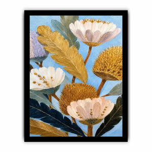golden banksia botanical canvas print