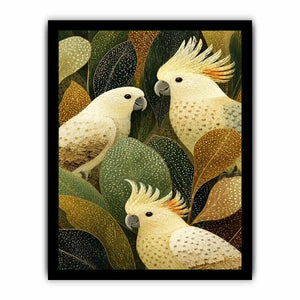 cockatoo botanical canvas art