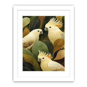 cockatoo botanical canvas art