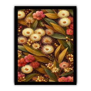 native wildflower gold canvas print