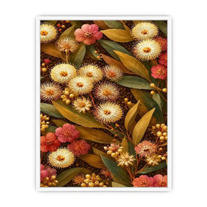 native wildflower gold canvas print