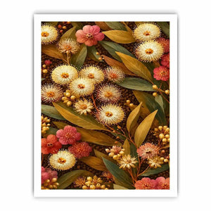 native wildflower gold canvas print
