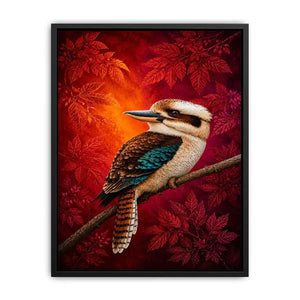 colorful kookaburra wall art living room