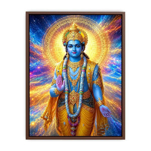 lord vishnu cosmic gold canvas art