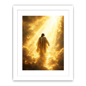 golden religious heavenly clouds canvas print