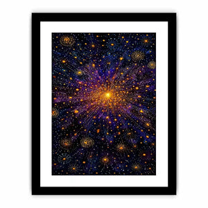 cosmic abstract canvas living room