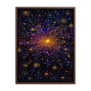 cosmic abstract canvas living room