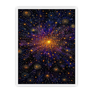 cosmic abstract canvas living room