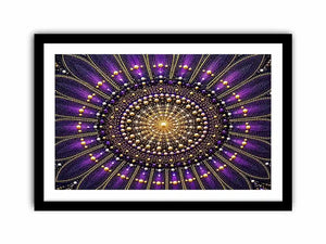 purple gold mandala canvas elegant decor