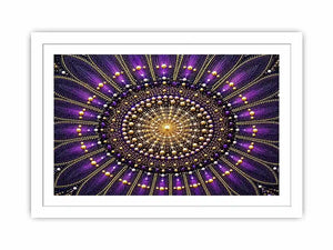 purple gold mandala canvas elegant decor