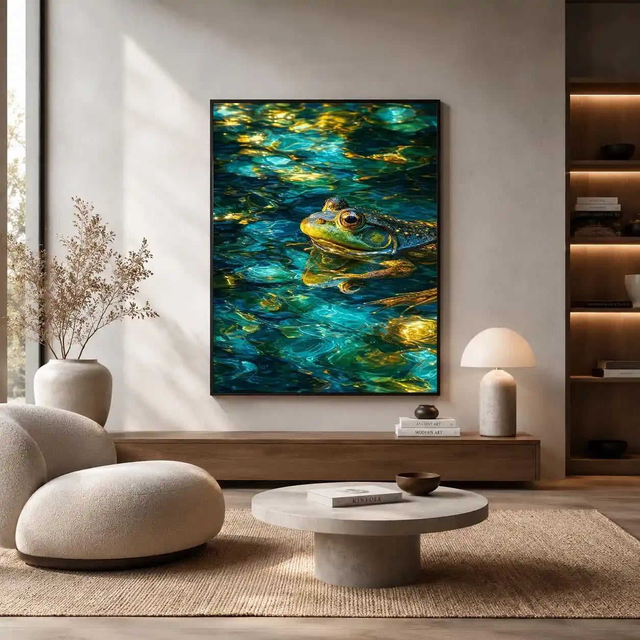 dreamy frog canvas art modern decor